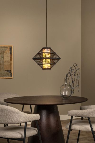 Lucide PASQUINO - Pendant light - Ø 40 cm - 1xE27 - Black
